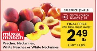 ACME Peaches, nectarines, white peaches or white nectarines offer