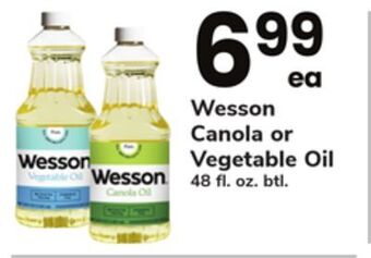 ACME Wesson canola or vegetable oil offer