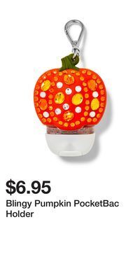 Bath & Body Works Blingy pumpkin pocketbac holder offer