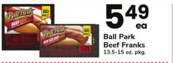 ACME Ball park beef franks offer