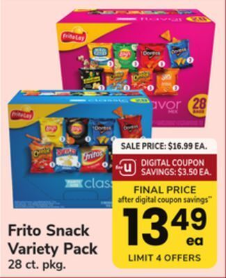 ACME Frito snack variety pack offer