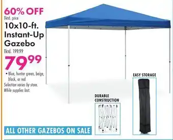 10x10-ft. instant-up gazebo