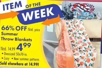 Boscov's Summer throw blankets offer