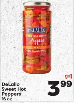 Weis Markets Delallo sweet hot peppers offer