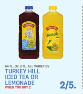 Kings Food Markets Turkey hill iced tea or lemonade offer