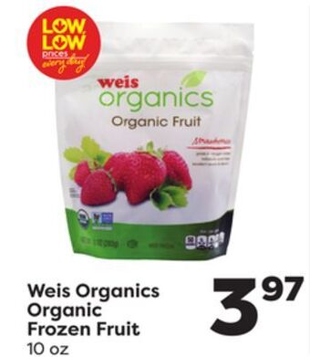 Weis Markets Weis organics organic frozen fruit offer