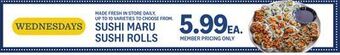 Kings Food Markets Sushi maru sushi rolls offer