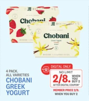 Kings Food Markets Chobani greek yogurt offer