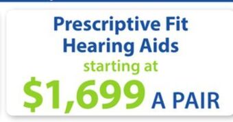 Boscov's Prescriptive fit hearing aids offer