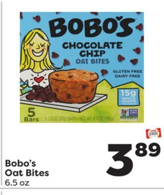 Weis Markets Bobo's oat bites offer