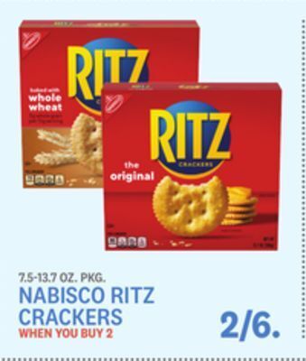 Kings Food Markets Nabisco ritz crackers offer