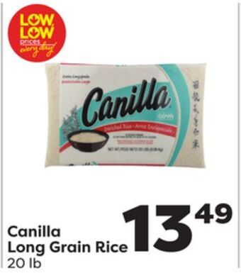 Weis Markets Canilla long grain rice offer