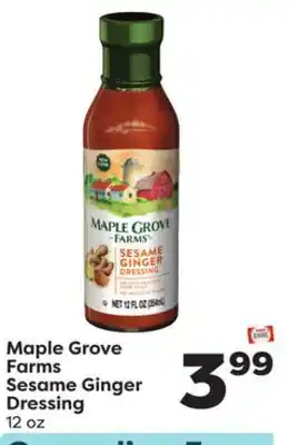 Weis Markets Maple grove farms sesame ginger dressing offer