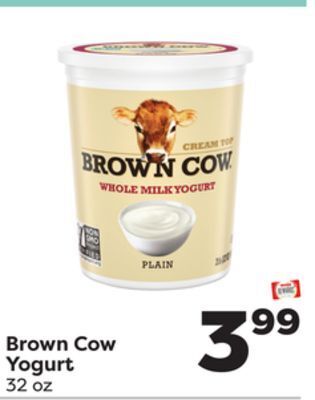 Weis Markets Brown cow yogurt offer
