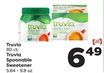 Weis Markets Truvia 80 ct truvia spoonable sweetener 5.64-9.8 oz offer