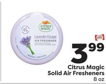 Weis Markets Citrus magic solid air fresheners offer