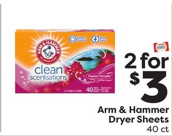 Weis Markets Arm & hammer dryer sheets offer