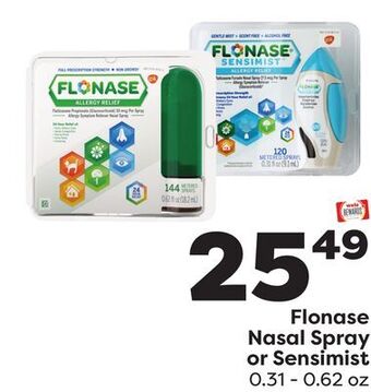 Weis Markets Flonase nasal spray or sensimist offer