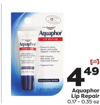 Weis Markets Aquaphor lip repair offer