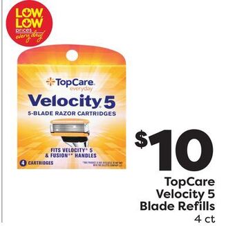 Weis Markets Topcare velocity 5 blade refills offer