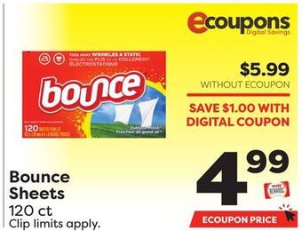Weis Markets Bounce sheets offer