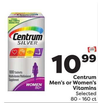 Weis Markets Centrum men's or women's vitamins offer
