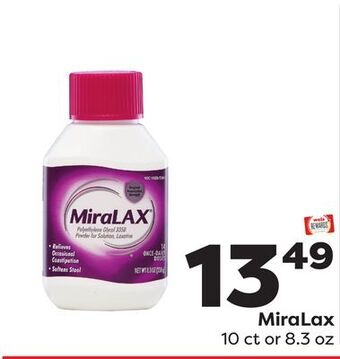 Weis Markets Miralax offer