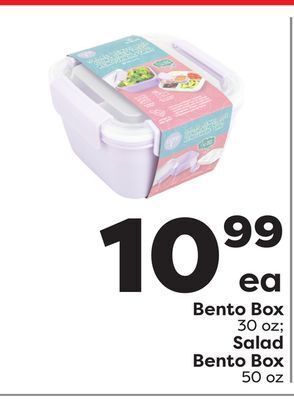 Weis Markets Bento box 30 oz salad bento box 50 oz offer