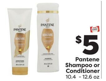 Weis Markets Pantene shampoo or conditioner offer