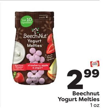 Weis Markets Beechnut yogurt melties offer