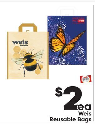 Weis Markets Weis reusable bags offer