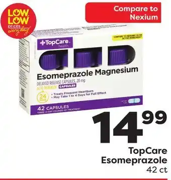 Weis Markets Topcare esomeprazole offer