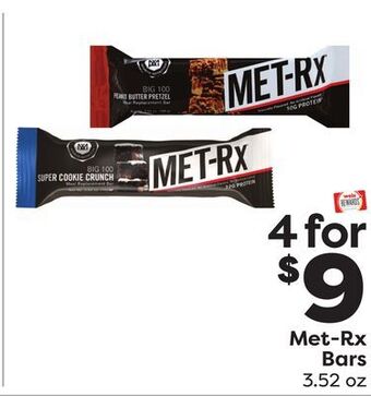 Weis Markets Met-rx bars offer