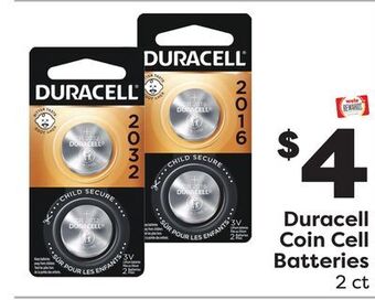 Weis Markets Duracell coin cell batteries offer
