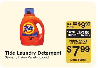 Fairway Store Market Tide laundry detergent offer
