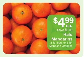 Fairway Store Market Halo mandarins offer