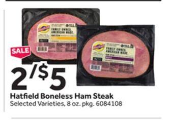 Stop&Shop Hatfield boneless ham steak offer