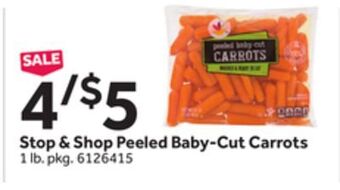 Stop&Shop Stop & shop peeled baby-cut carrots offer