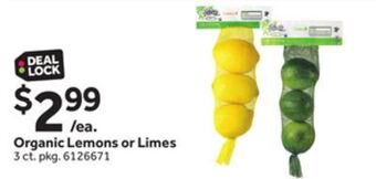 Stop&Shop Organic lemons or limes offer
