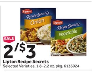 Stop&Shop Lipton recipe secrets offer