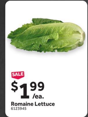 Stop&Shop Romaine lettuce offer