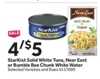 Stop&Shop Starkist solid white tuna, near east or bumble bee chunk white water offer
