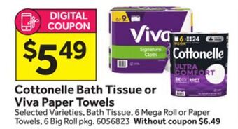 Stop&Shop Cottonelle bath tissue or viva paper towels offer