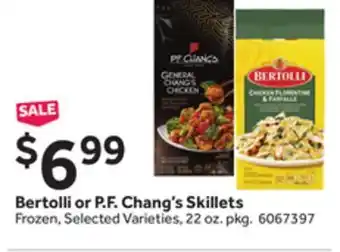 Stop&Shop Bertolli or p. f. chang's skillets offer