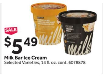 Stop&Shop Milk bar ice cream offer