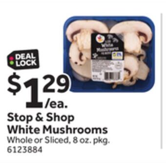 Stop&Shop Stop & shop white mushrooms offer