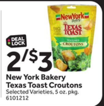 Stop&Shop New york bakery texas toast croutons offer