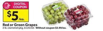 Stop&Shop Red or green grapes offer