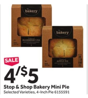 Stop&Shop Stop & shop mini pie offer