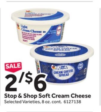 Stop&Shop Stop & shop soft cream cheese offer